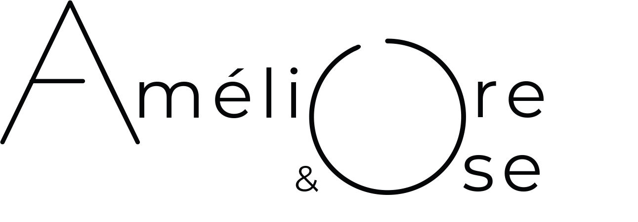 ameliore et ose logo noir